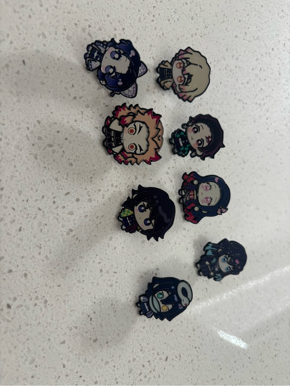 Demon slayer Character Enamel Pins - Multicolor Accessories